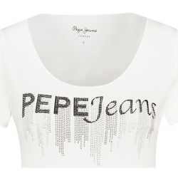Textiel Dames T-shirts korte mouwen Pepe jeans PL504506 Beige