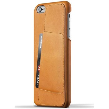 Tassen Telefoontassen Mujjo Leather Wallet Case 80º iPhone 6/6S Plus Tan Bruin