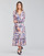 Textiel Dames Lange jurken Only ONLZOE Wit / Multicolour