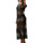 Textiel Dames Pareo Luna Lange strandjurk met doorzichtig kant Malibu zwart Zwart