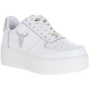 Schoenen Dames Sneakers Windsor Smith RICH BRAVE WHITE SILVER PERLISHED Bianco