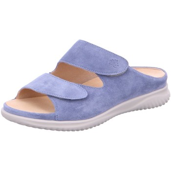 Schoenen Dames Leren slippers Hartjes  Blauw