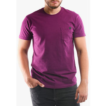 Textiel Heren T-shirts korte mouwen Edwin T-shirt avec poche Violet