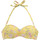 Textiel Dames Bikinibroekjes- en tops Lascana Bandeau zwempak topje Ditsy Geel