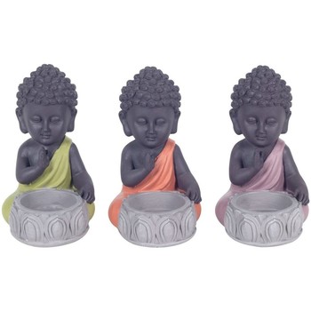 Wonen Beeldjes  Signes Grimalt T-Light Kinderachtige Boeddha Set 3U Multicolour