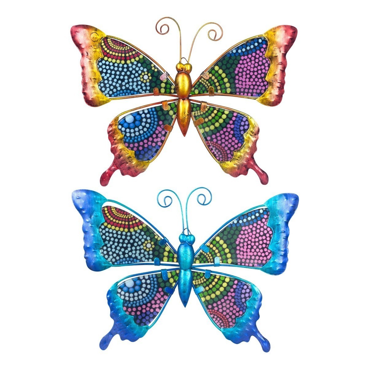 Wonen Beeldjes  Signes Grimalt Vlinders Set 2 Stuks Multicolour