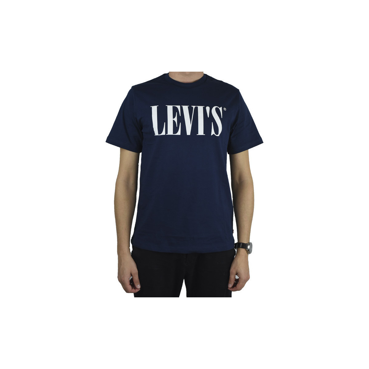 Textiel Heren T-shirts korte mouwen Levi's Relaxed Graphic Tee Blauw