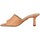 Schoenen Dames Leren slippers Lola Cruz 124 Cuir Femme Orange Pale Oranje