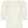 Textiel Dames Tops / Blousjes Lisca Transparante top met driekwart mouwen Limitless  Cheek Wit