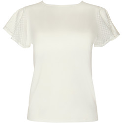 Textiel Dames Tops / Blousjes Lisca T-shirt met korte mouwen Limitless  Cheek Wit