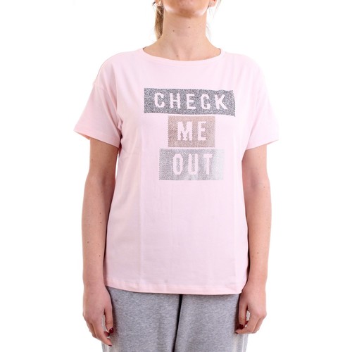 Textiel Dames T-shirts korte mouwen Freddy S1WSDT5 Roze