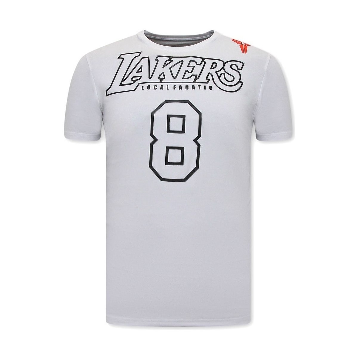 Textiel Heren T-shirts korte mouwen Local Fanatic Lakers Bryant Wit
