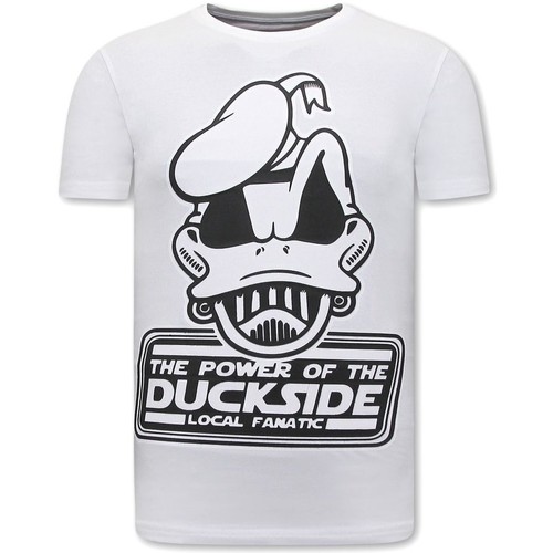 Textiel Heren T-shirts korte mouwen Local Fanatic Print DuckSide Wit