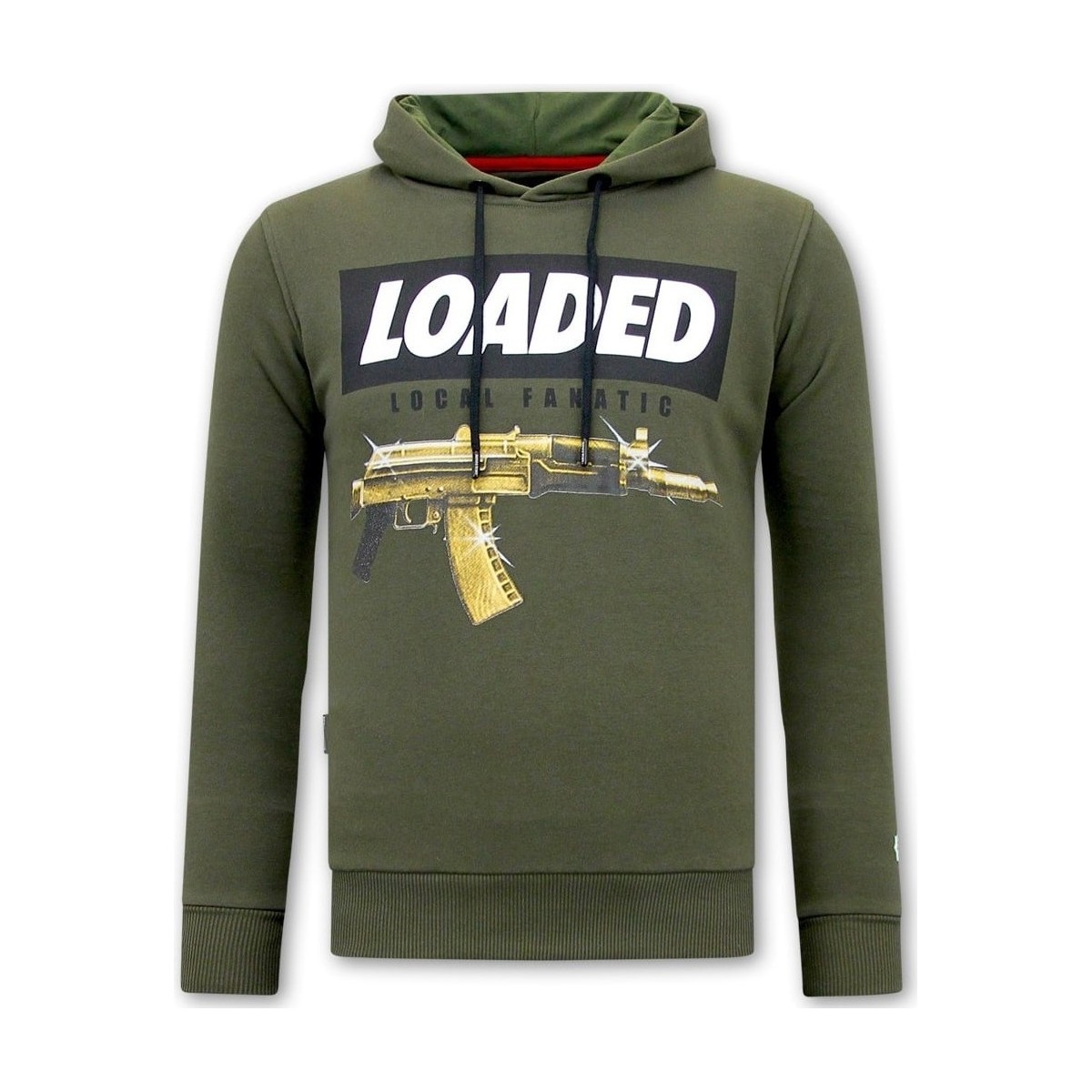 Textiel Heren Sweaters / Sweatshirts Local Fanatic Hoodie Print Loaded Gun Groen