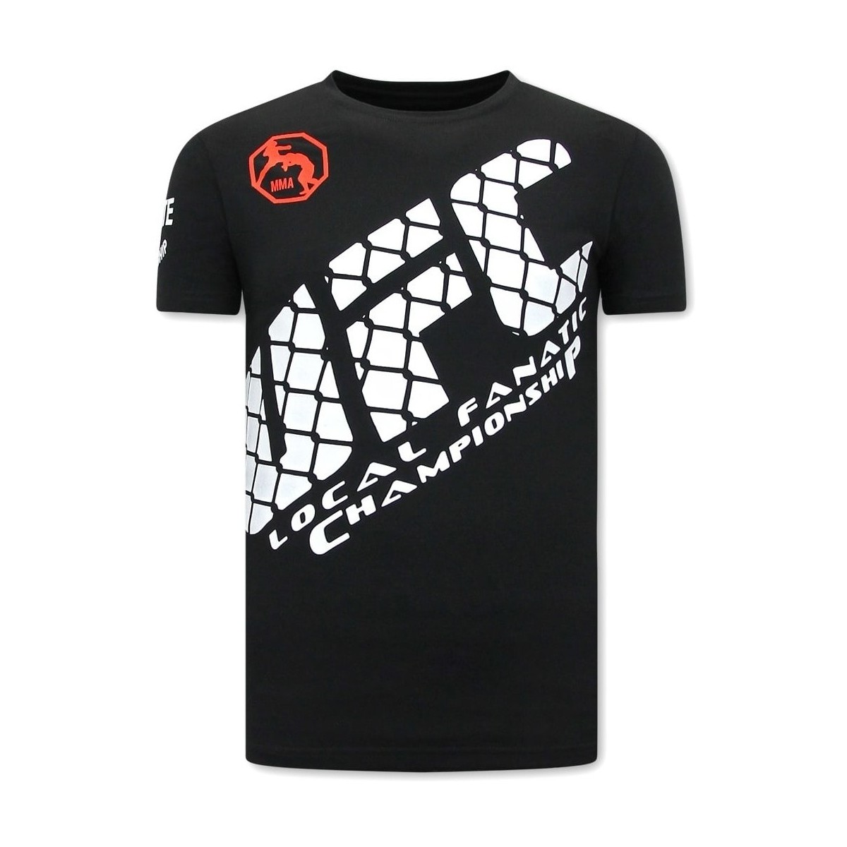 Textiel Heren T-shirts korte mouwen Local Fanatic Prin UFC Zwart