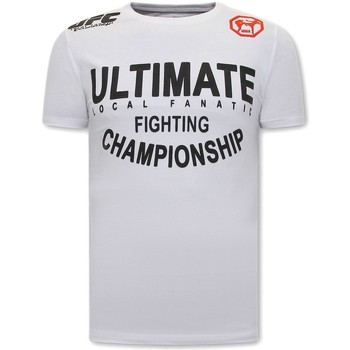 Textiel Heren T-shirts korte mouwen Local Fanatic UFC Ultimate Wit