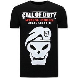 Textiel Heren T-shirts korte mouwen Local Fanatic Call Of Duty Zwart
