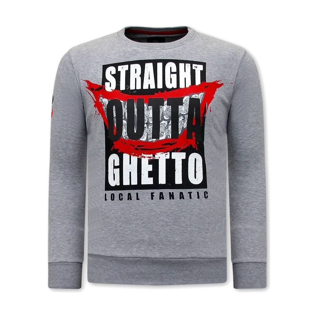 Textiel Heren Sweaters / Sweatshirts Local Fanatic Straight Outta Ghetto Grijs