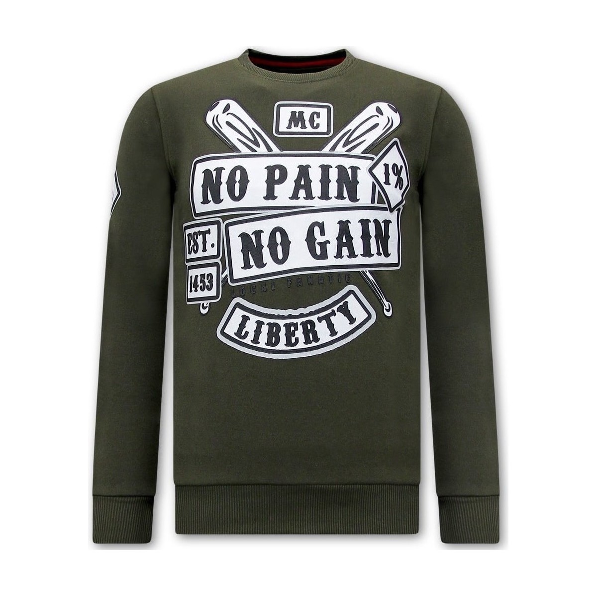 Textiel Heren Sweaters / Sweatshirts Local Fanatic Print Sons Of Anarchy Groen