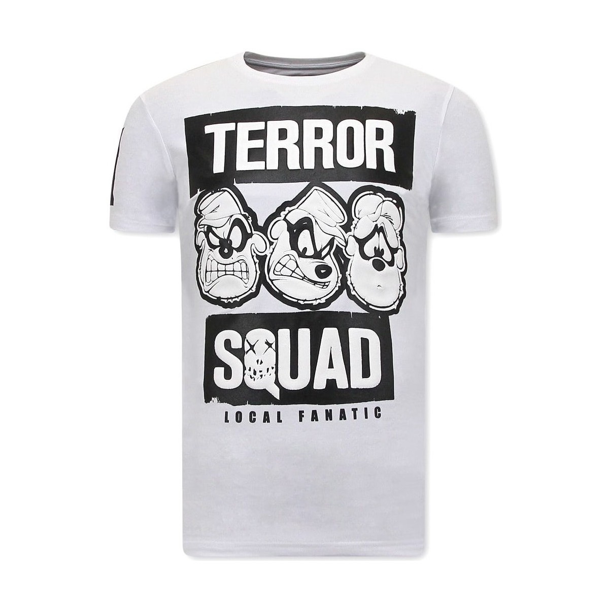 Textiel Heren T-shirts korte mouwen Local Fanatic Print Beagle Boys Squad Wit