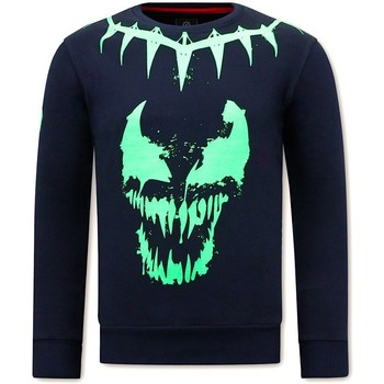 Textiel Heren Sweaters / Sweatshirts Local Fanatic Print Venom Face Neon Blauw