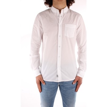 Textiel Heren Overhemden lange mouwen Blauer 21SBLUS01223 WHITE