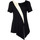 Textiel Dames Tops / Blousjes Lisca Top met korte mouwen Guaraja zwart Zwart