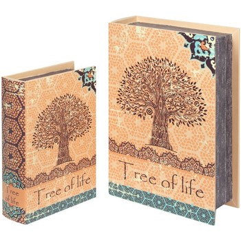 Wonen Manden en dozen Signes Grimalt 2U Tree Life Boekenboxen Oranje