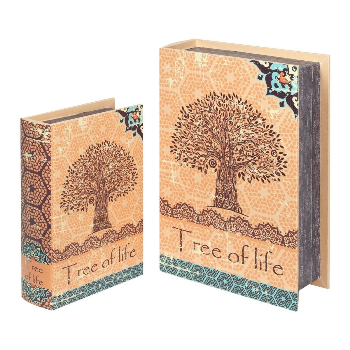 Wonen Manden en dozen Signes Grimalt 2U Tree Life Boekenboxen Oranje
