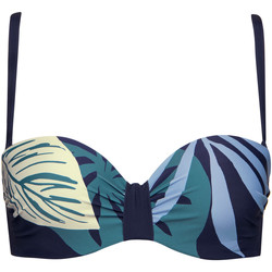 Textiel Dames Bikinibroekjes- en tops Lisca Bandeau zwempak topje Tahiti Blauw