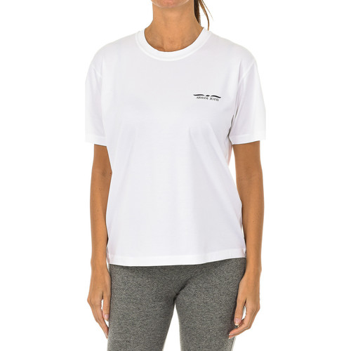 Textiel Dames T-shirts korte mouwen Armani jeans 6Z5T91-5J0HZ-1100 Wit