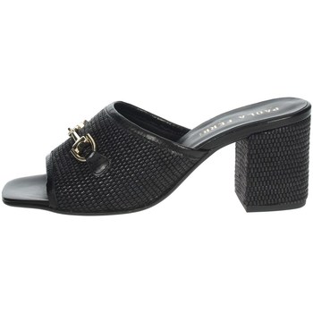 Schoenen Dames Leren slippers Paola Ferri D7431 Zwart