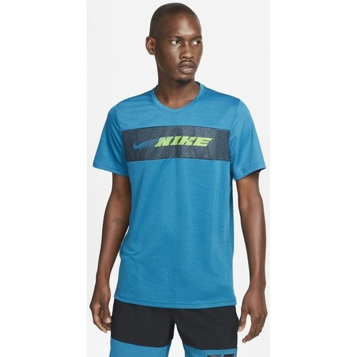 Textiel Heren T-shirts korte mouwen Nike CAMISETA MANGA CORTA HOMBRE  CZ1496 Blauw
