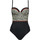 Textiel Dames Badpak Lisca 1-delig zwempak voorgevormd meerdere posities Utila Zwart