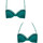 Textiel Dames Bikinibroekjes- en tops Lisca Voorgevormd zwempak topje met meerdere standen Utila Groen