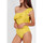 Textiel Dames Badpak Admas 1-delig zwempak met ruches geel Geel