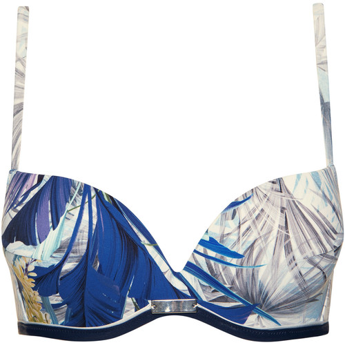 Textiel Dames Bikinibroekjes- en tops Lisca Push-up zwempak topje Ensenada Blauw
