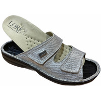 Schoenen Dames Leren slippers Calzaturificio Loren LOM2829zsabbia Blauw