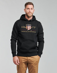 Textiel Heren Sweaters / Sweatshirts Gant ARCHIVE SHIELD HOODIE Zwart