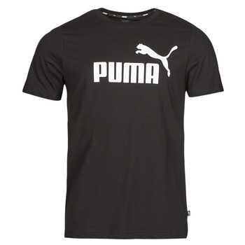 Textiel Heren T-shirts korte mouwen Puma ESS LOGO TEE Zwart