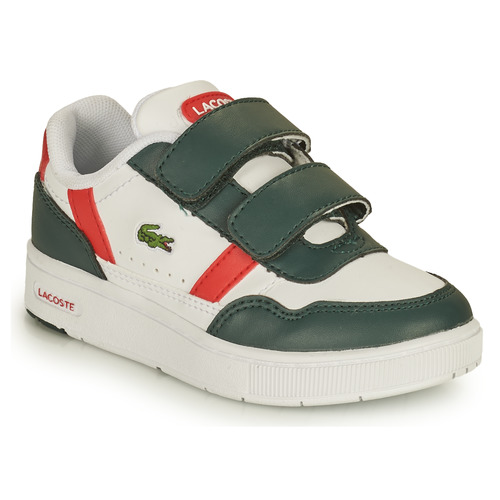 Schoenen Kinderen Lage sneakers Lacoste T-CLIP 0121 2 SUI Wit / Groen / Rood