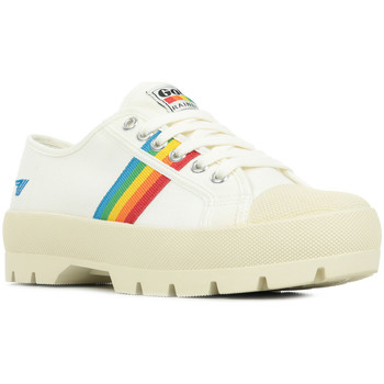 Schoenen Dames Lage sneakers Gola Coaster Peak Rainbow Wit