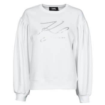 Textiel Dames Sweaters / Sweatshirts Karl Lagerfeld PUFFY SLEEVE KL Wit