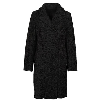 Textiel Dames Mantel jassen Guess MANUELA REVERSIBLE COAT Zwart