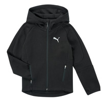 Textiel Jongens Sweaters / Sweatshirts Puma EVOSTRIPE FZ HOODED JACKET Zwart