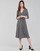 Textiel Dames Lange jurken Lauren Ralph Lauren CARLYNA-3/4 SLEEVE-DAY DRESS Zwart