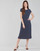 Textiel Dames Lange jurken Lauren Ralph Lauren PIPPA-CAP SLEEVE-DAY DRESS Blauw