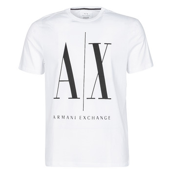 Textiel Heren T-shirts korte mouwen Armani Exchange HULO Wit