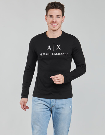 Textiel Heren T-shirts met lange mouwen Armani Exchange 8NZTCH Zwart