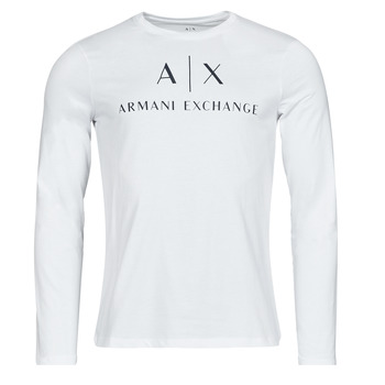 Textiel Heren T-shirts met lange mouwen Armani Exchange 8NZTCH Wit
